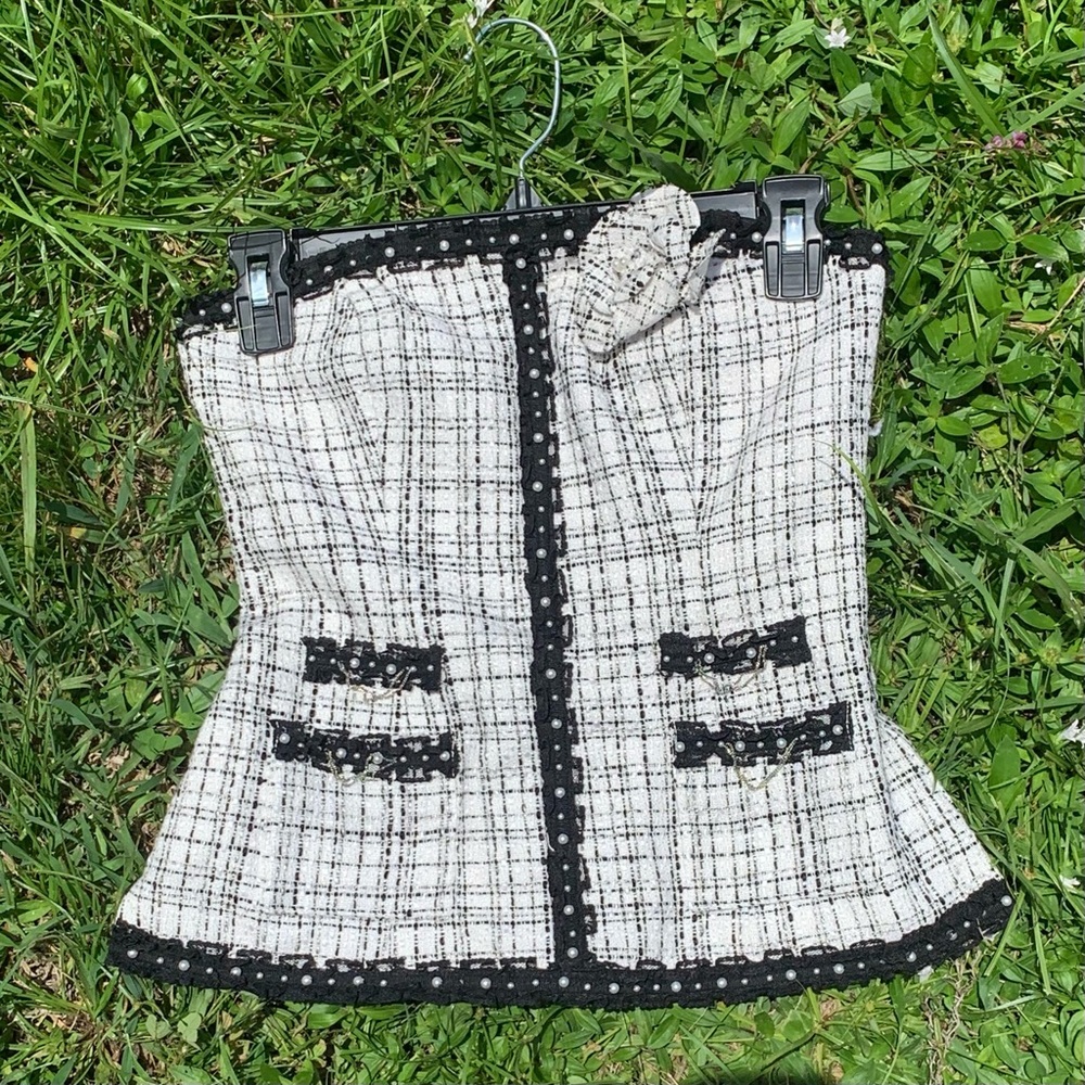 White House Black Market Beaded Corset